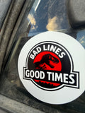 Jurassic Lines 3” Sticker