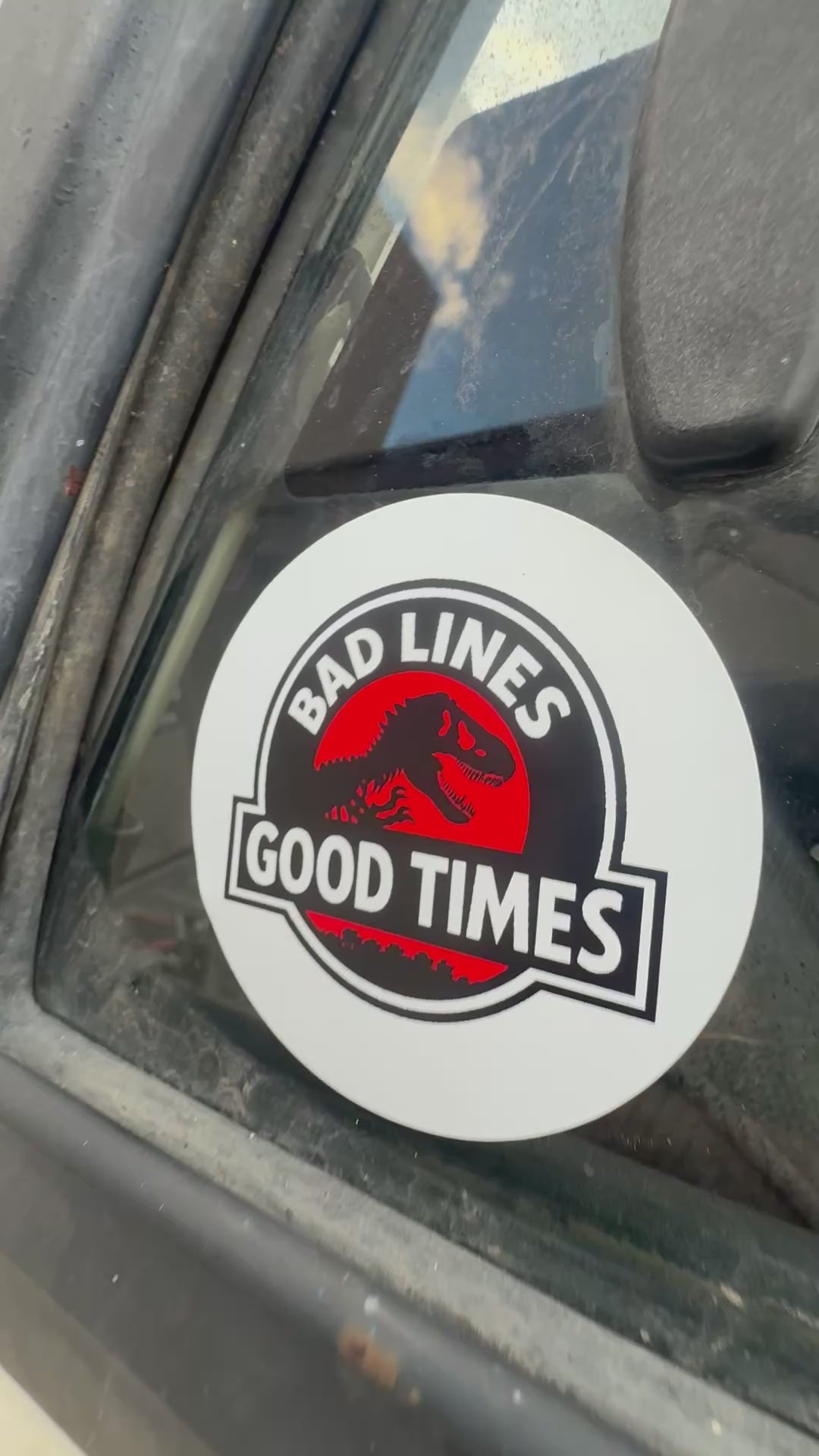 Jurassic Lines 3” Sticker